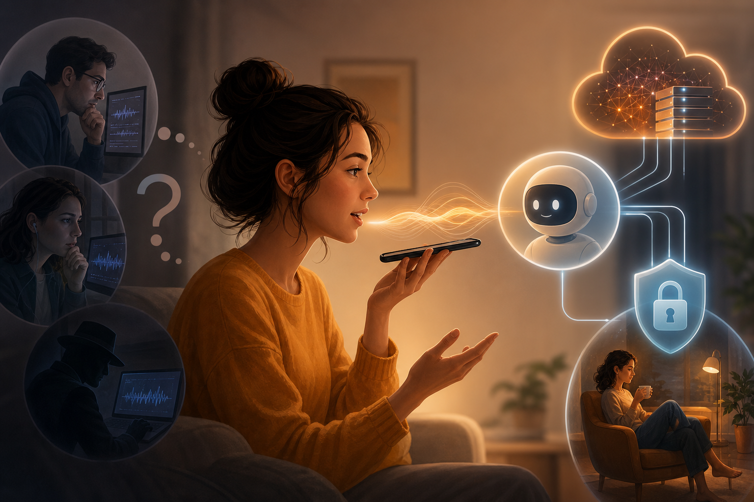 AI Voice Call Privacy: What Happens to Your Words? — illustration 1